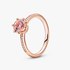 Pink Sparkling Crown Solitaire Ring Pink Sparkling Crown Solitaire Ring