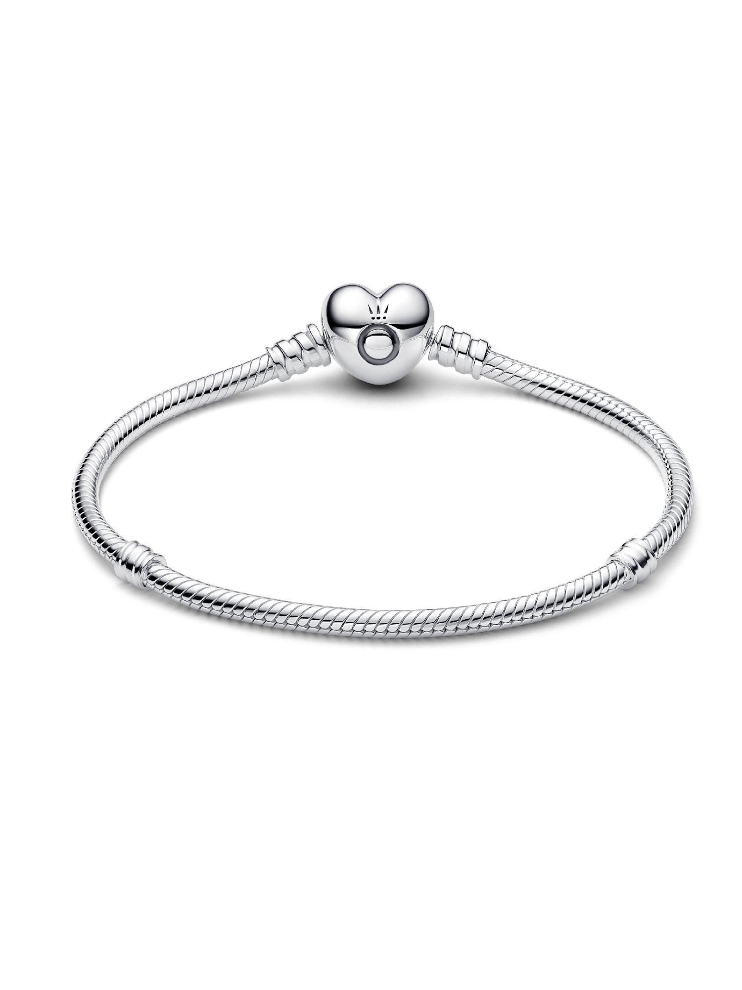 Moments Heart & Snake Chain Bracelet | スターリングシルバー