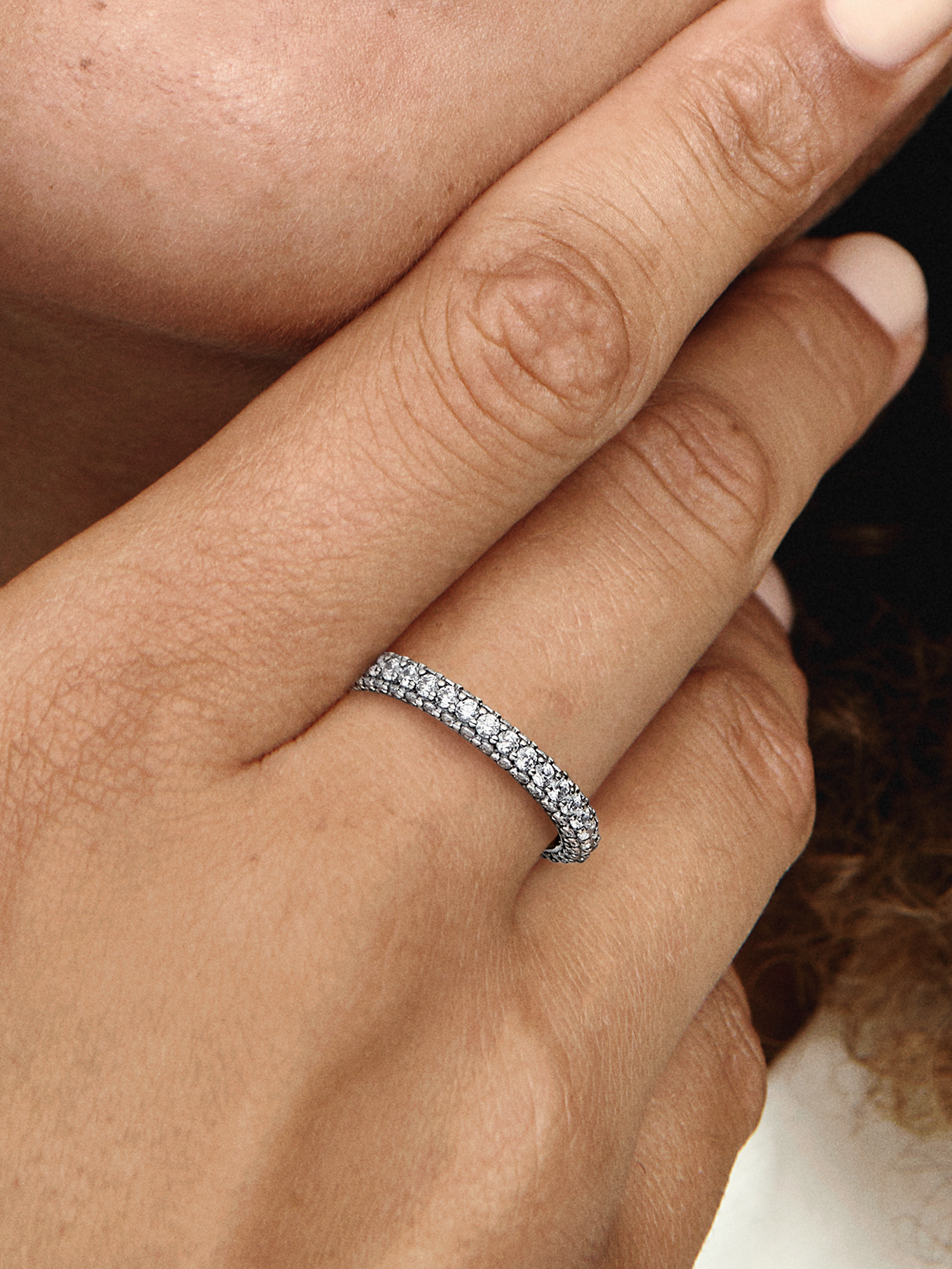 Pandora Timeless Pavé Single-row Ring | スターリングシルバー
