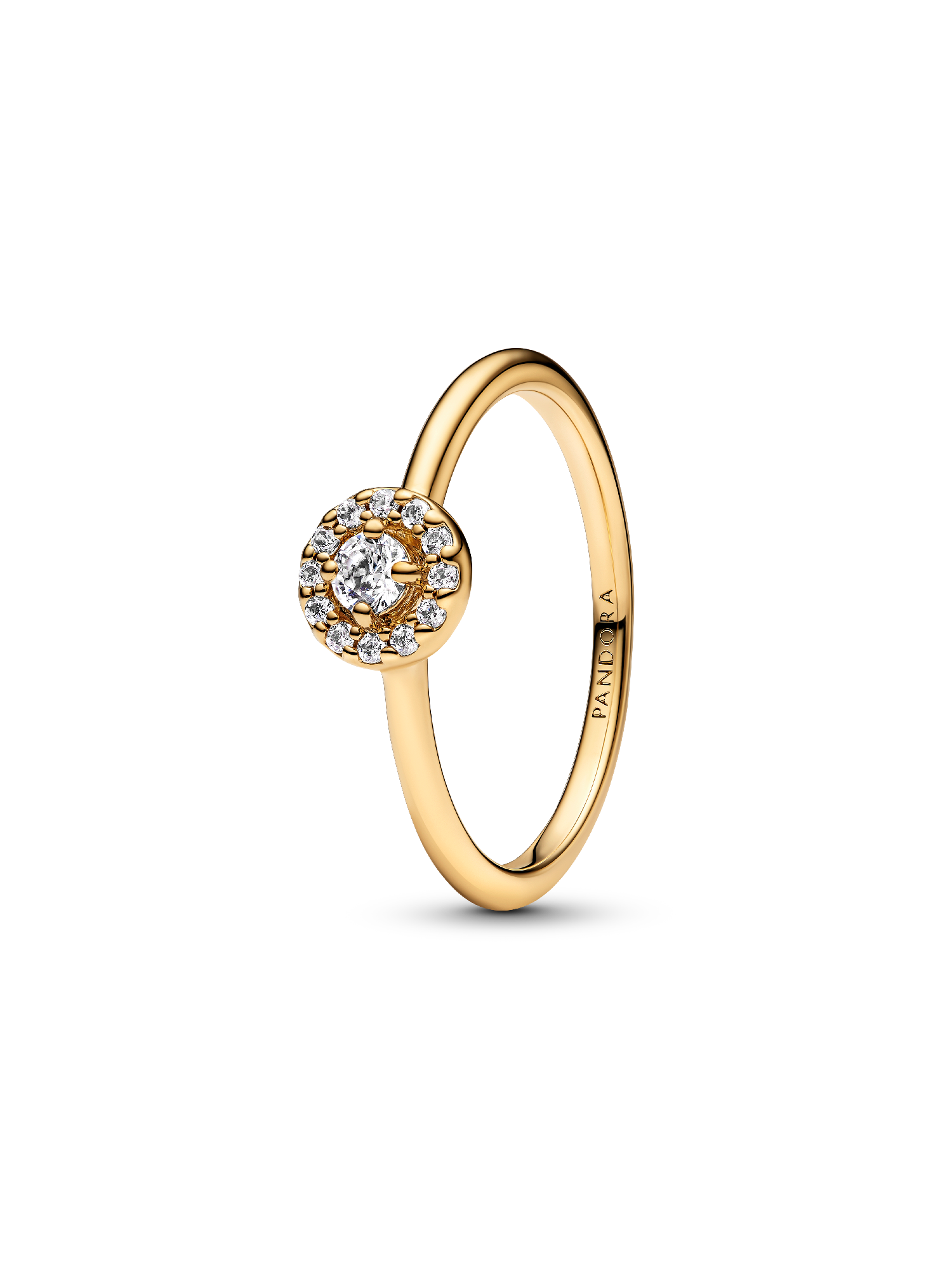 Round Pave Halo Ring