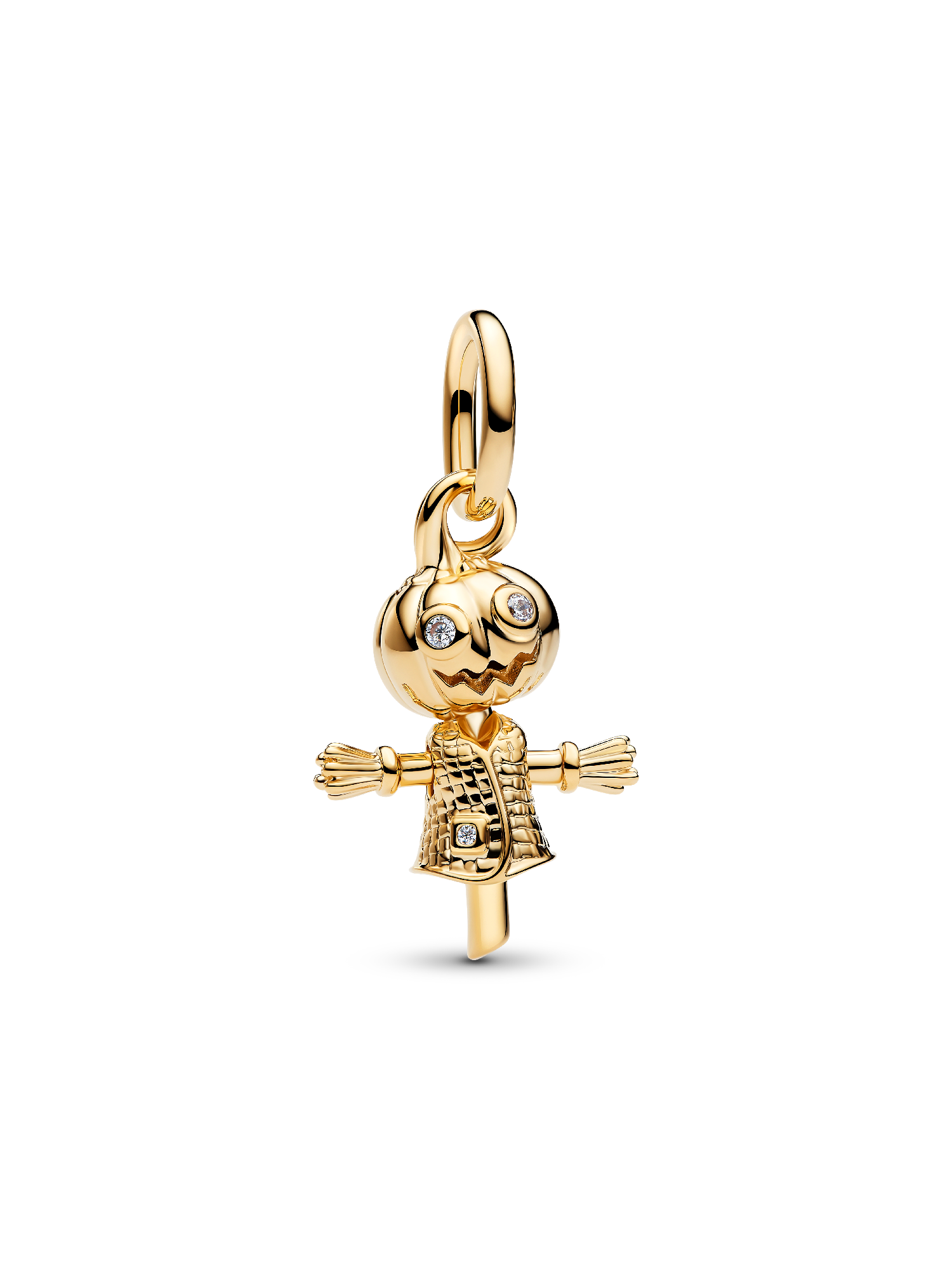 Pumpkin Scarecrow Dangle Charm | ゴールドプレーティング | パンドラ'