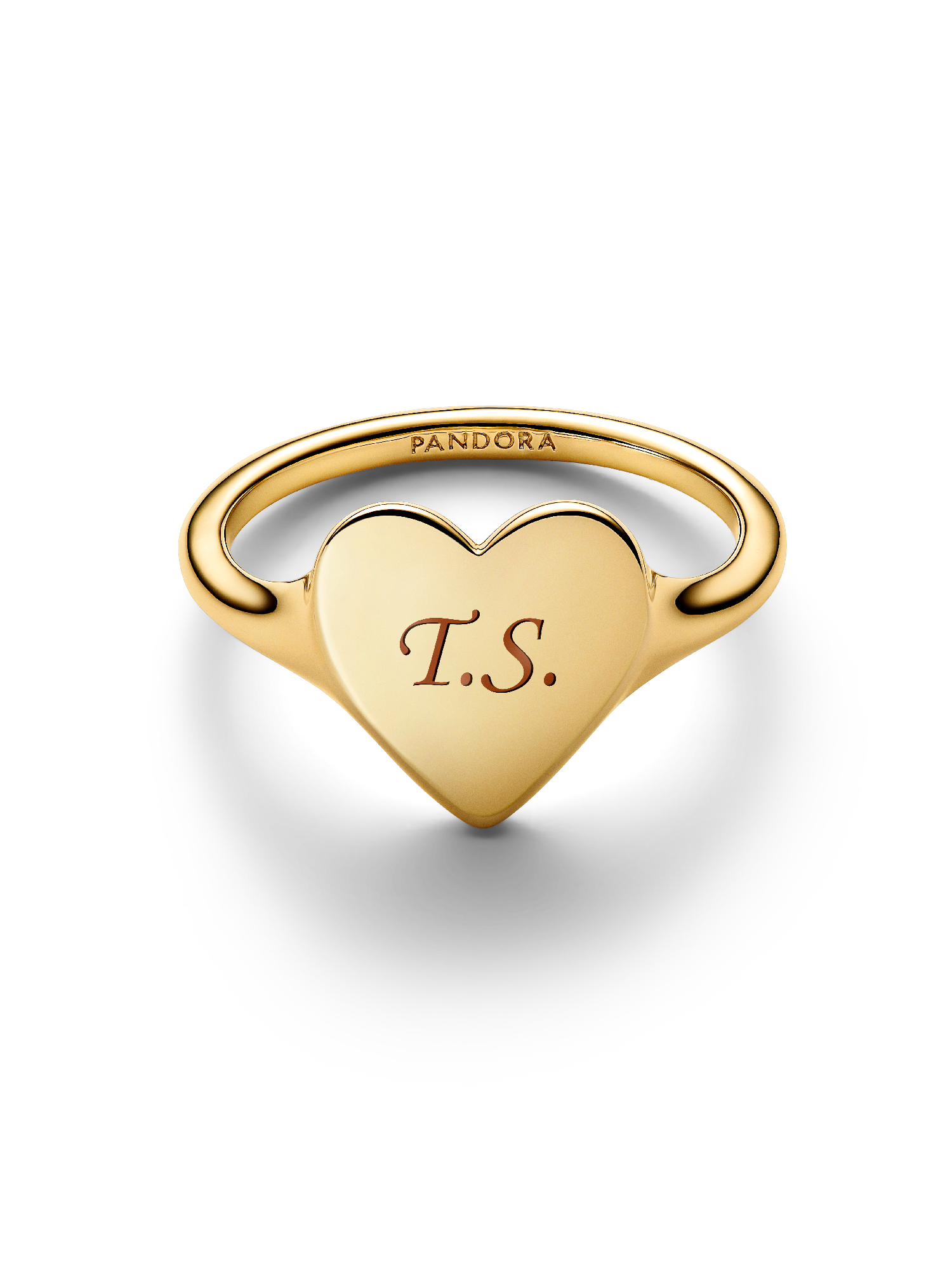 Engravable Heart Ring | ゴールドプレーティング | パンドラ