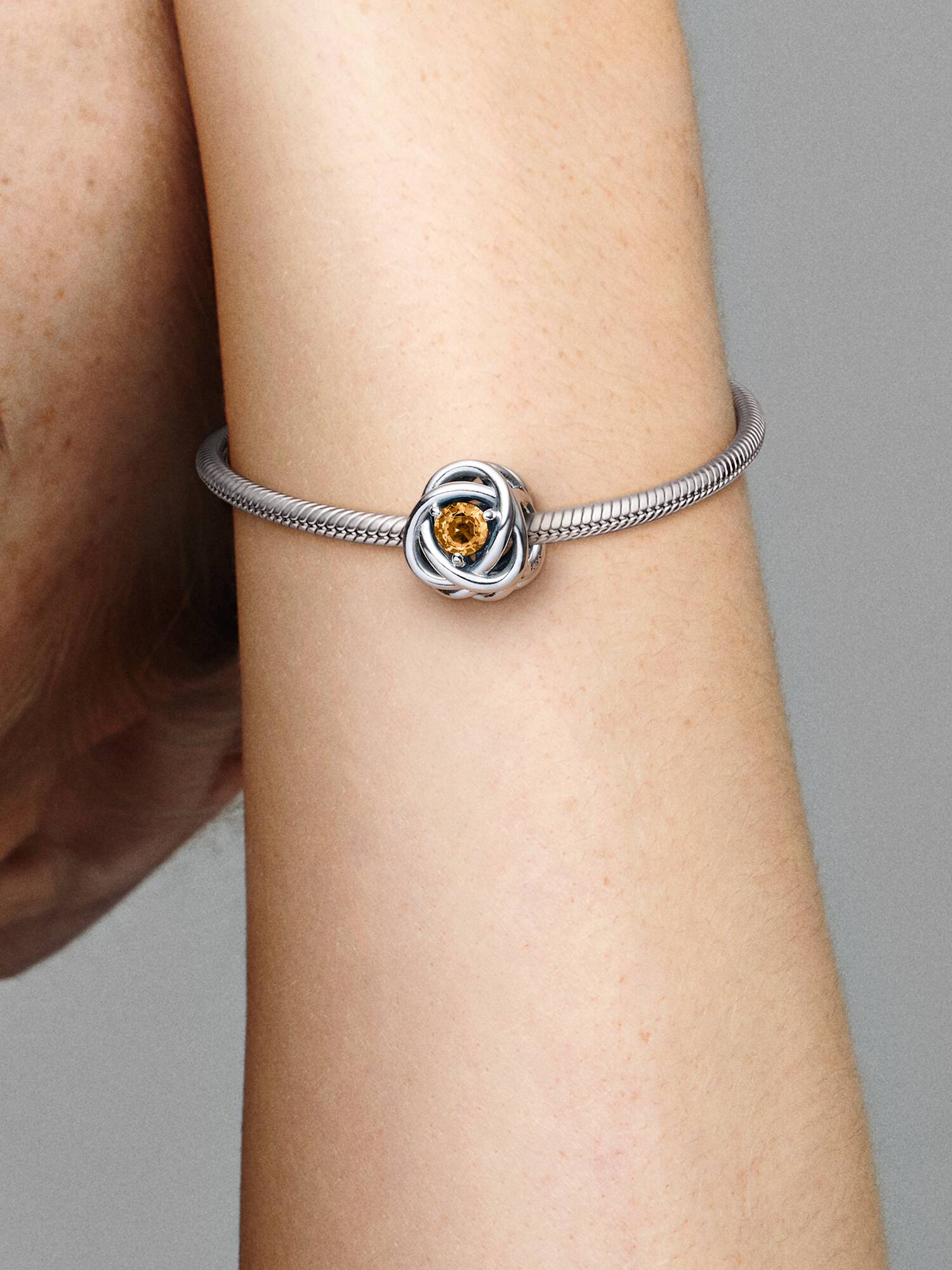 Honey Eternity Circle Charm