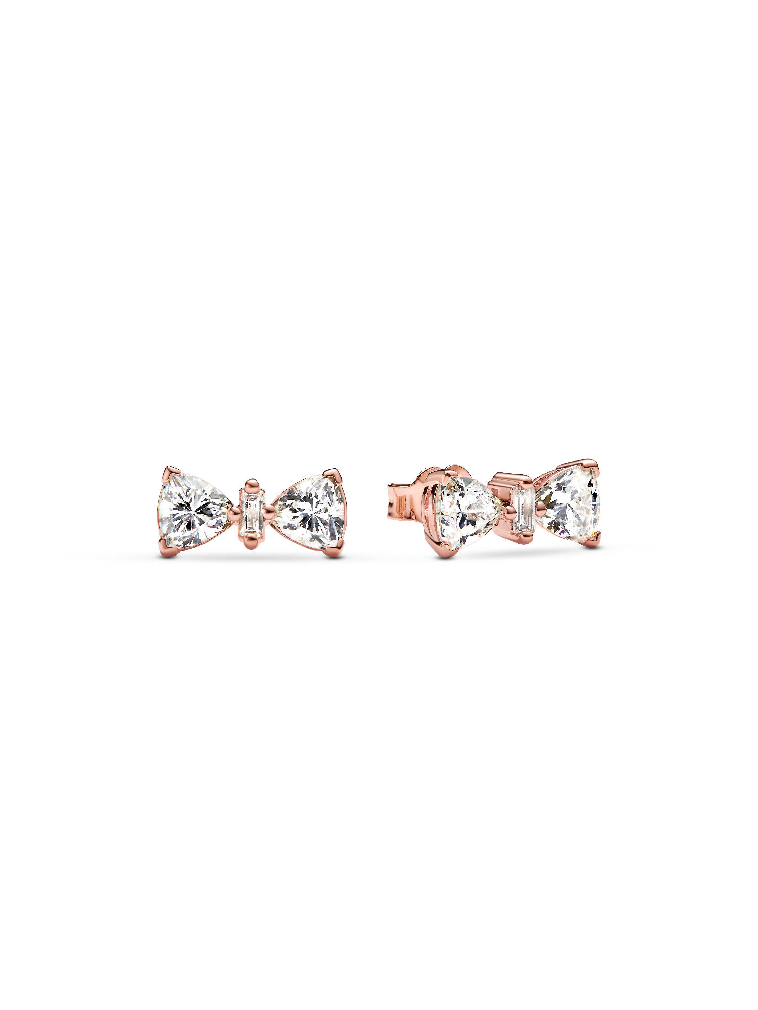 Sparkling Small Bow Stud Earrings