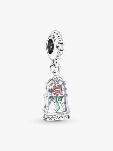 Disney Beauty and the Beast Enchanted Rose Dangle Charm