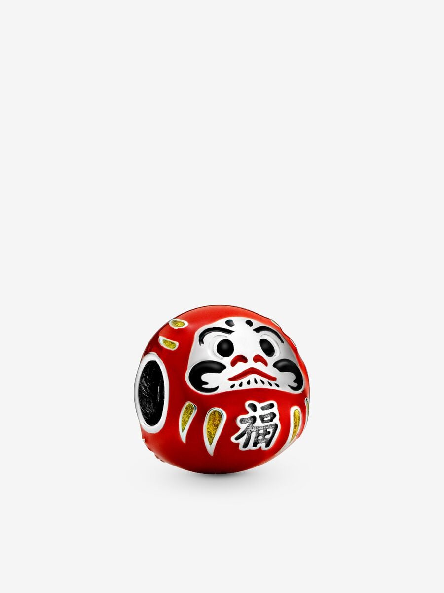 Red Daruma Doll Charm