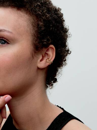 Organically Shaped Infinity Ear Cuff
