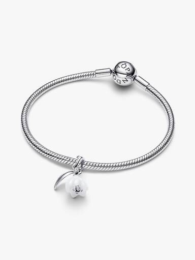 Snowdrop Flower Dangle Charm