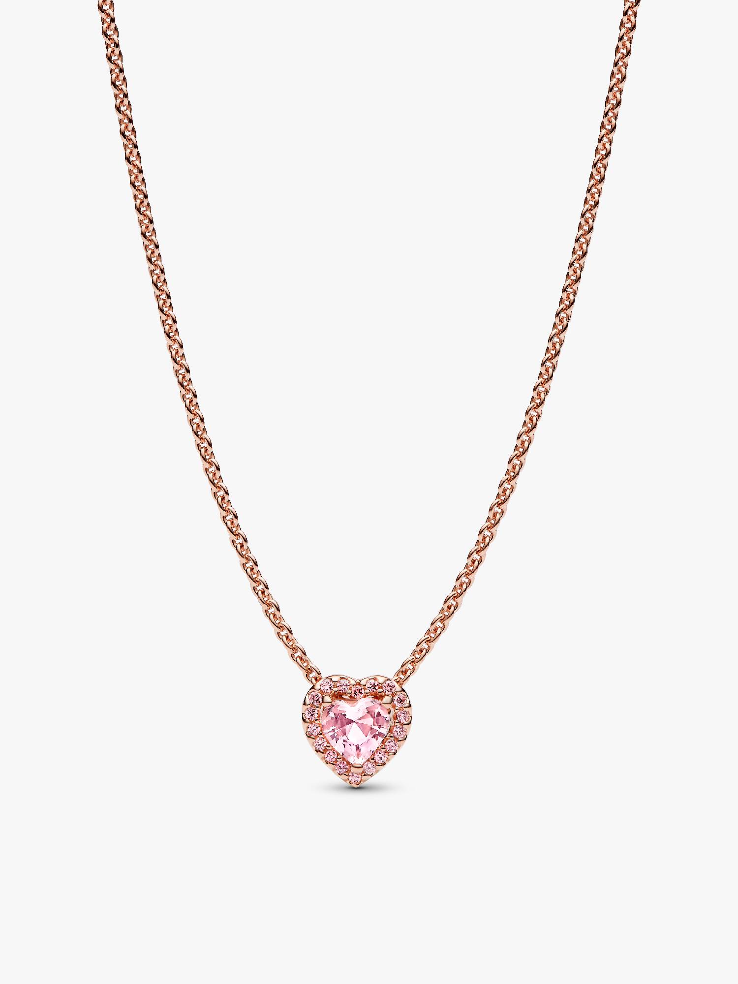 Pink Heart Collier Necklace
