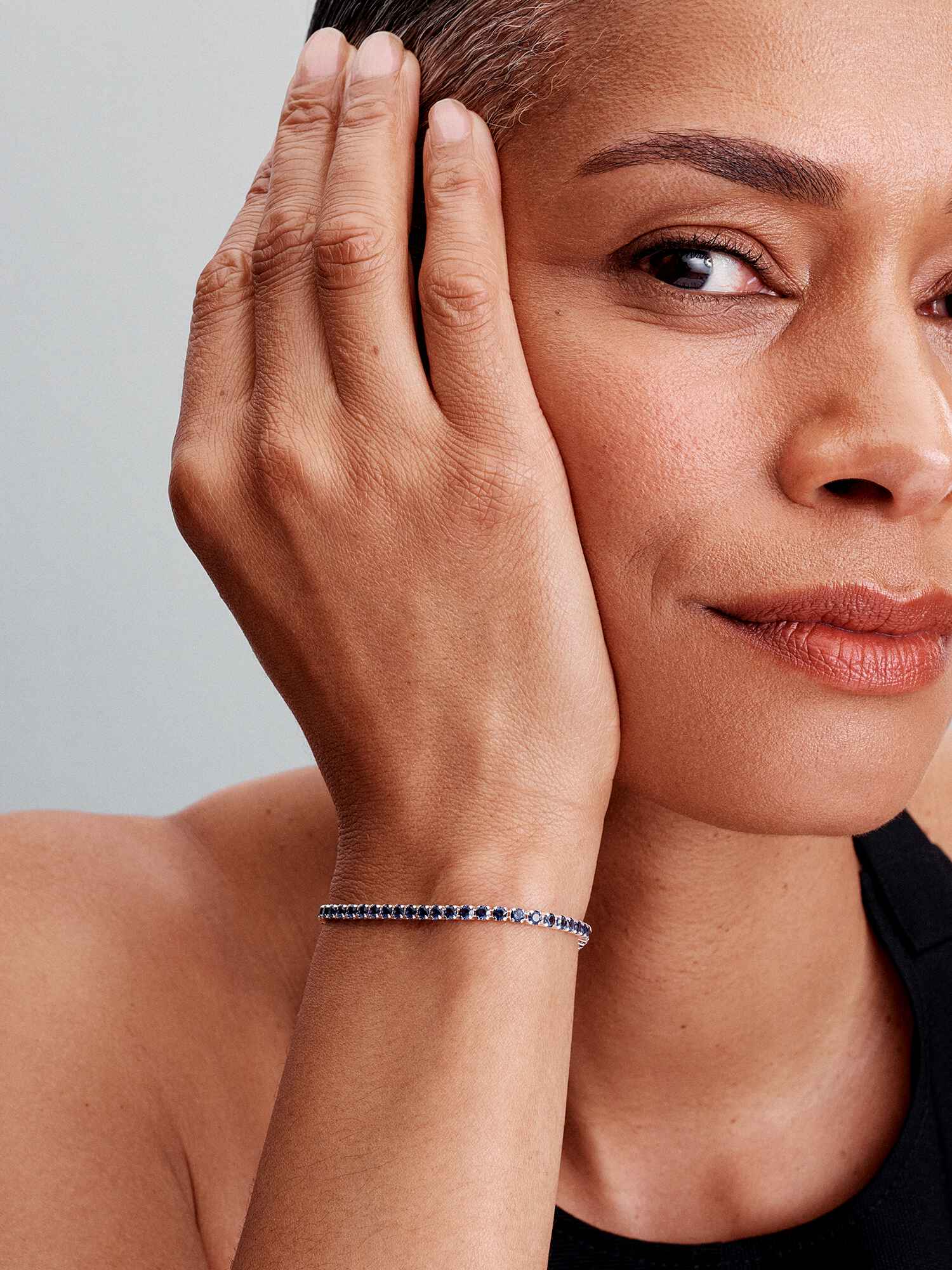 Sparkling Blue Tennis Bracelet | スターリングシルバー | パンドラ