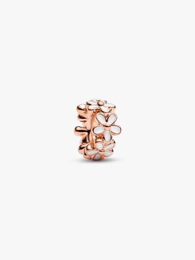White Daisy Flower Spacer Charm