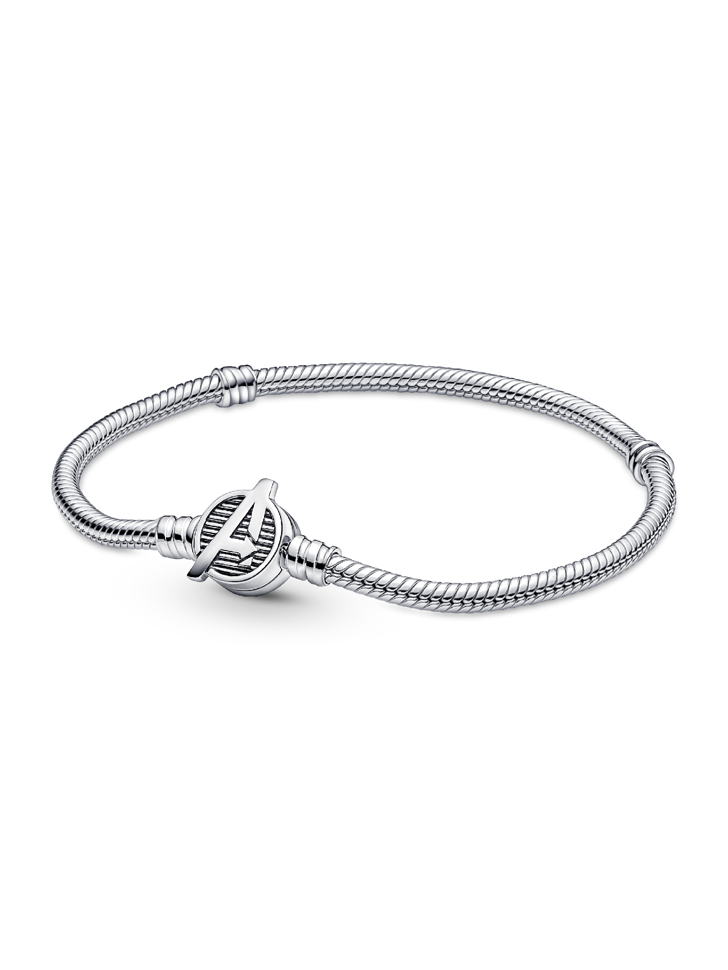 Pandora Moments Marvel The Avengers Logo Clasp Snake Chain 
