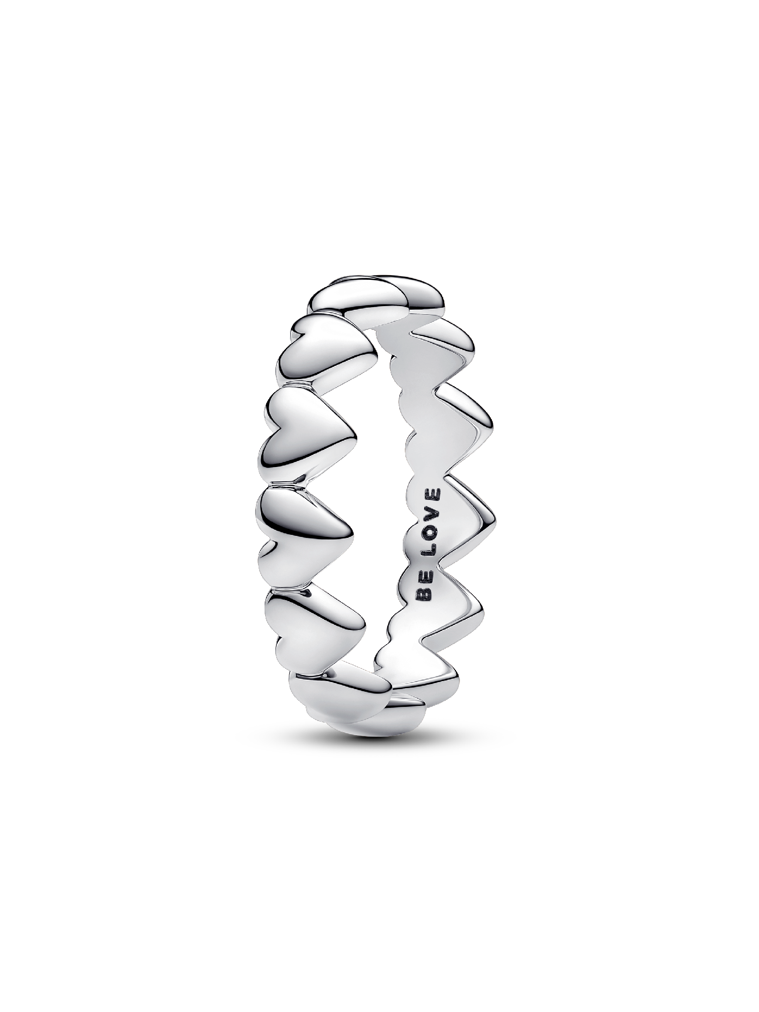 Row of Hearts Ring | スターリングシルバー | パンドラ'
