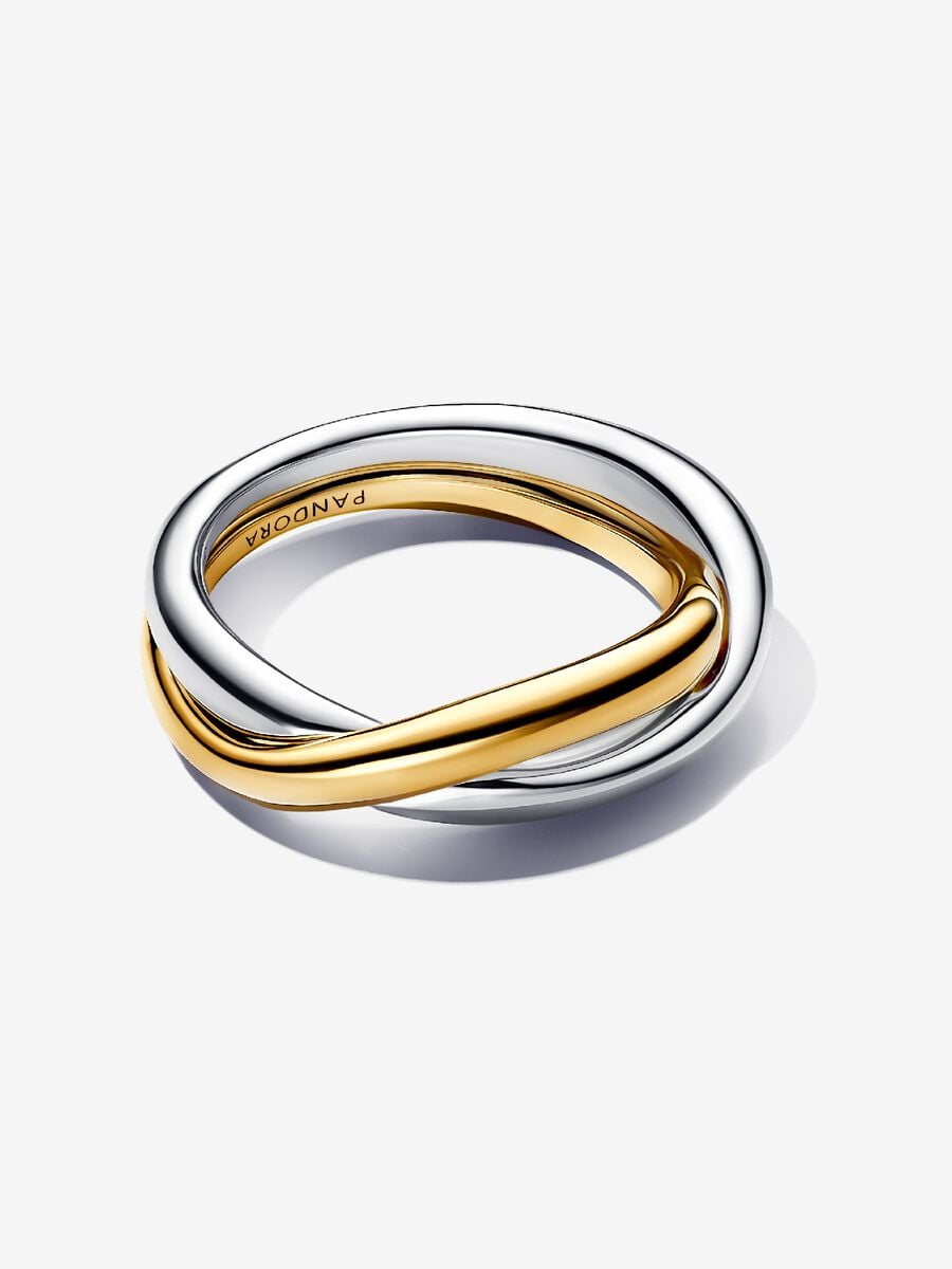 Two Tone Pandora Rings Two-tone Entwined Bands Ring