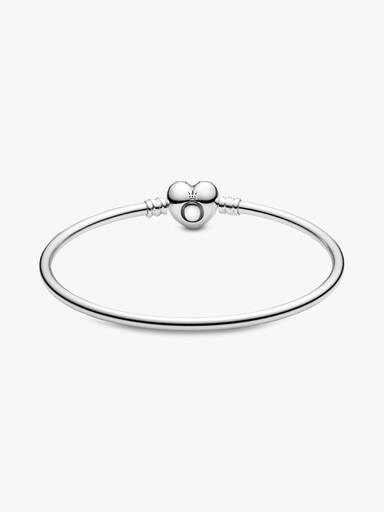 Logo Heart Clasp Bangle