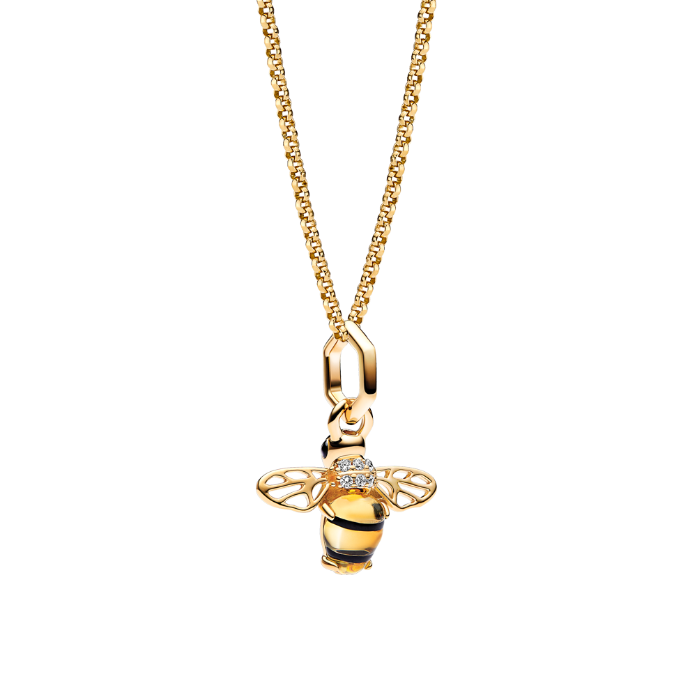 ⚠専用⚠ パンドラ オニキス コンステレーション チャーム GOLD 14金 14k Gold-Plated Bee Charm and Necklace Set | ゴールドプレー