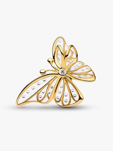 Oversized Butterfly Openwork Charm