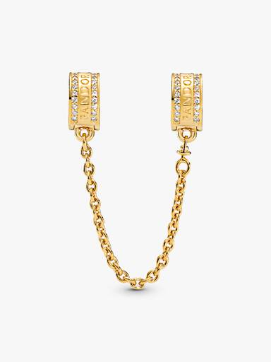 Pandora Logo Safety Chain Clip Charm