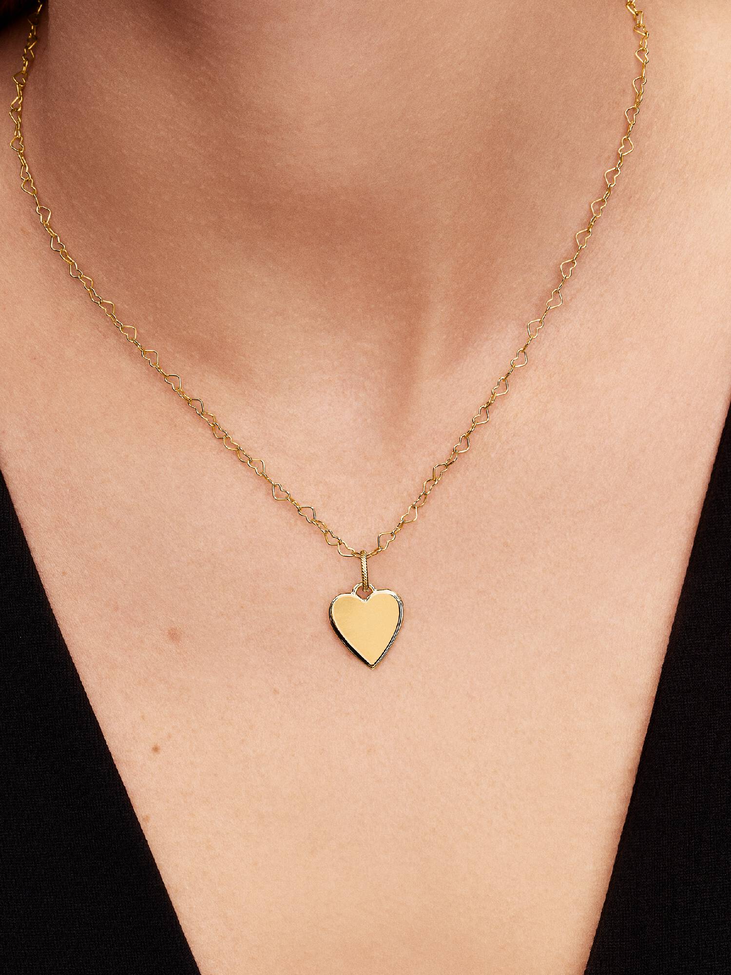 Engravable Heart Tag Pendant 
