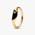 Halved Enamel Signet Ring Halved Enamel Signet Ring