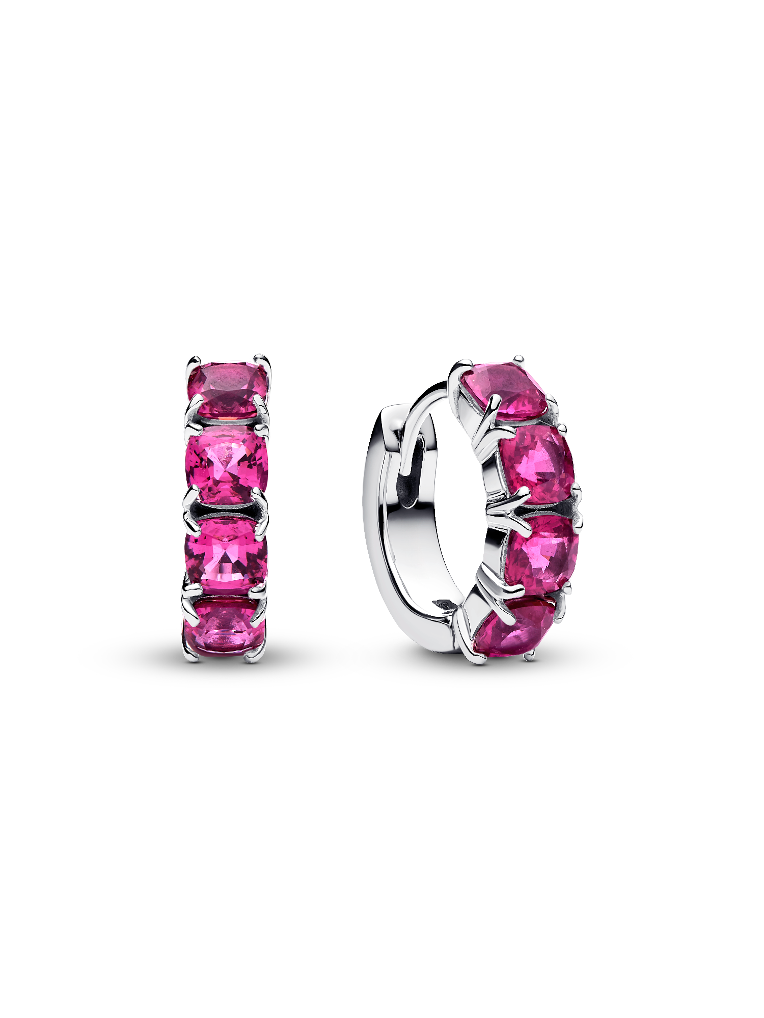 Pink Hoop Earrings