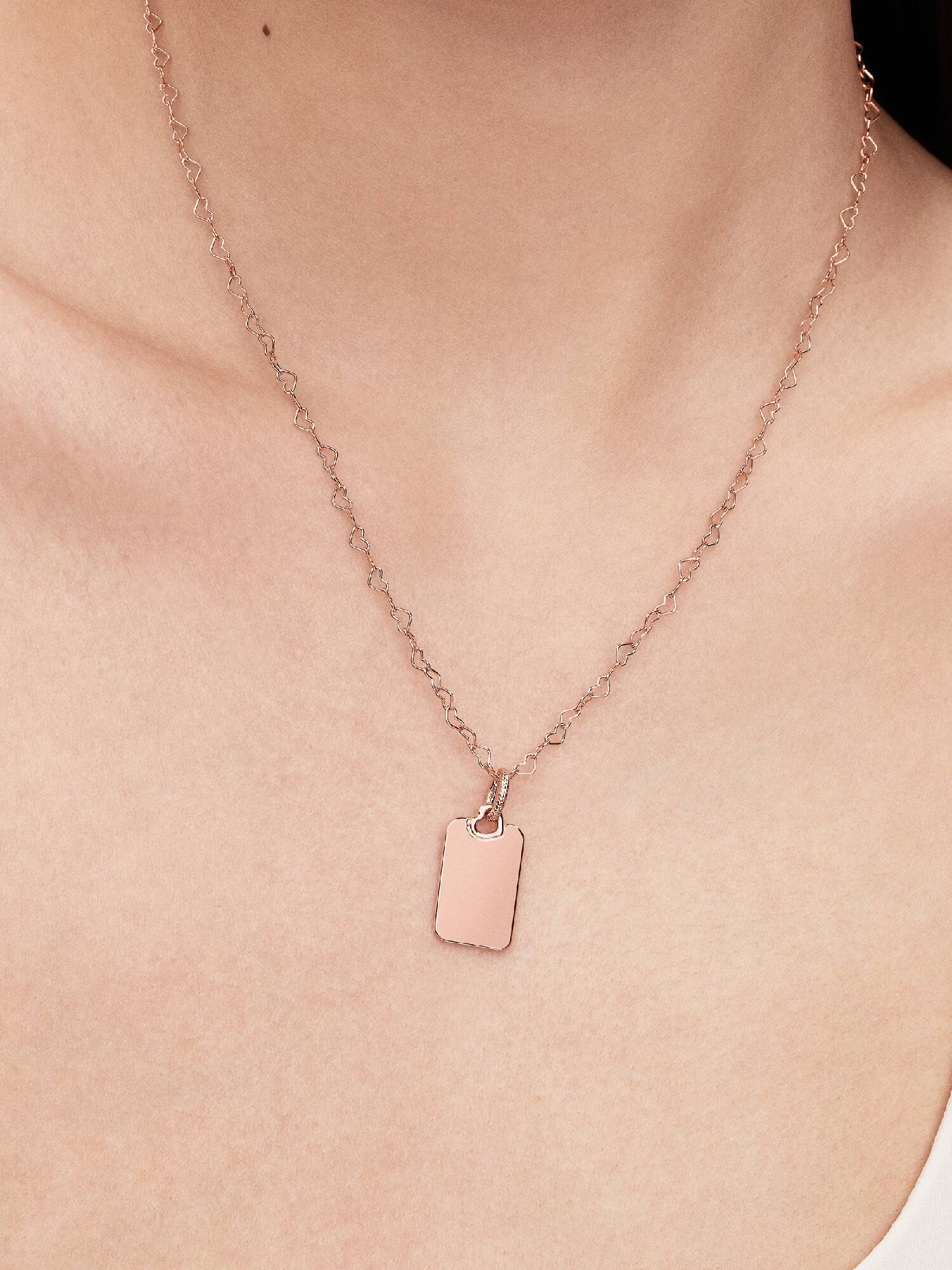 Engravable Rectangle Tag Pendant