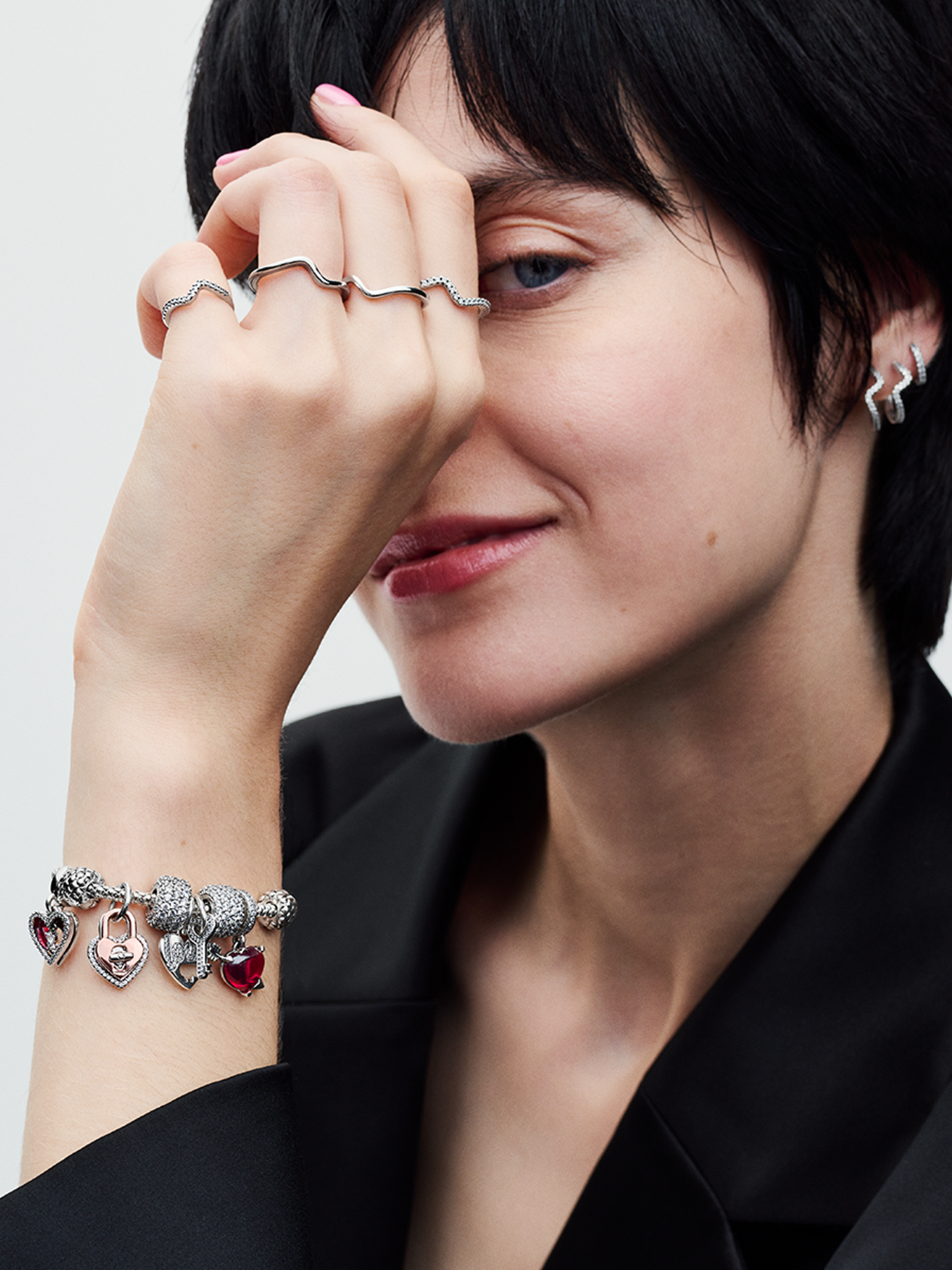 Studded Chain Bracelet | スターリングシルバー | パンドラ
