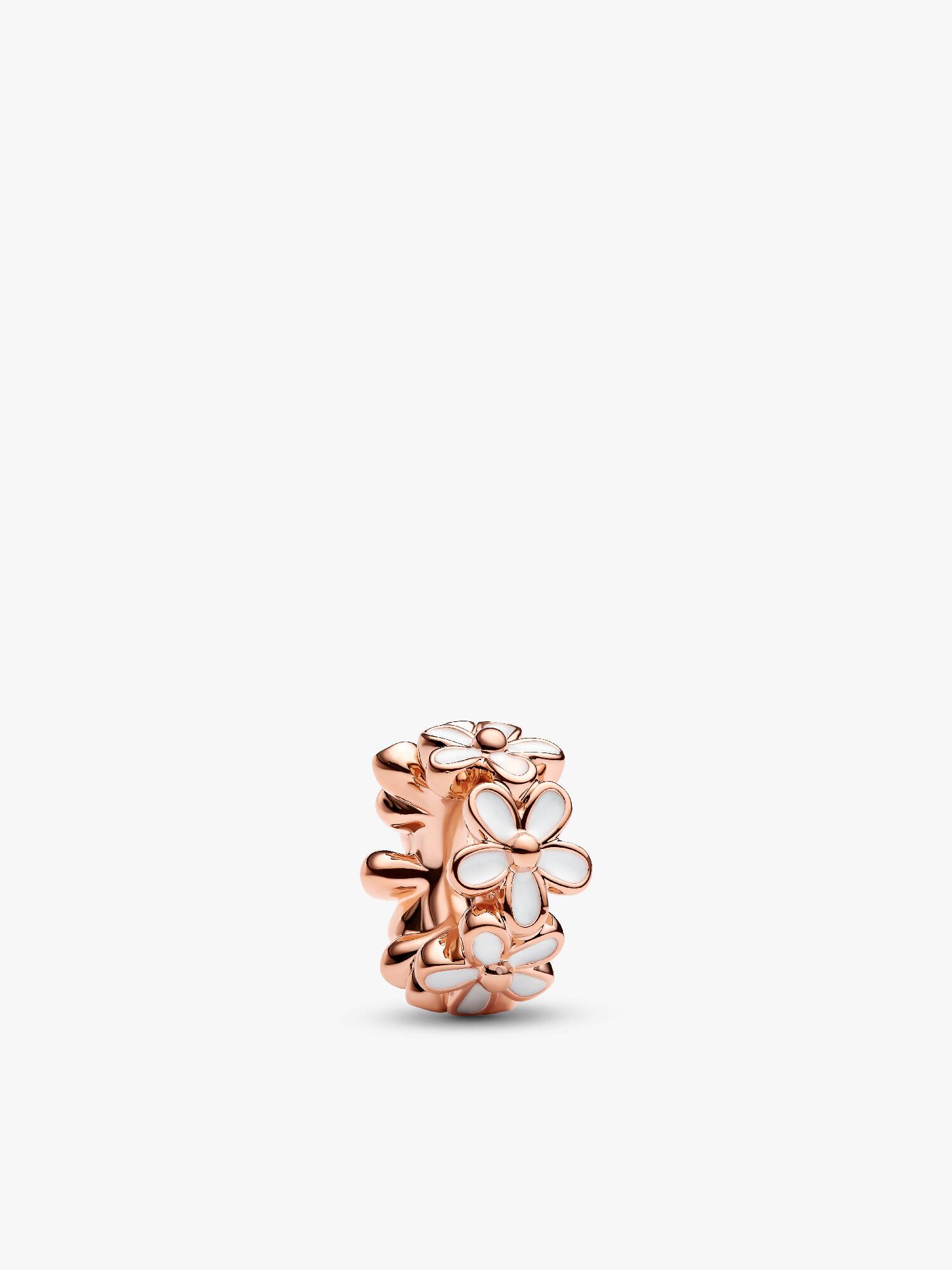 White Daisy Flower Spacer Charm