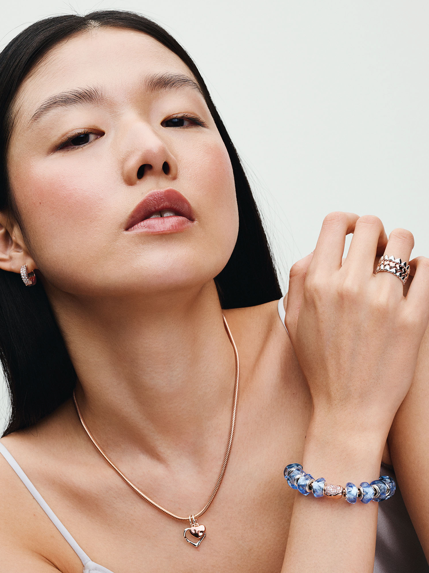 Moments Snake Chain Bracelet | ローズゴールドプレーティング