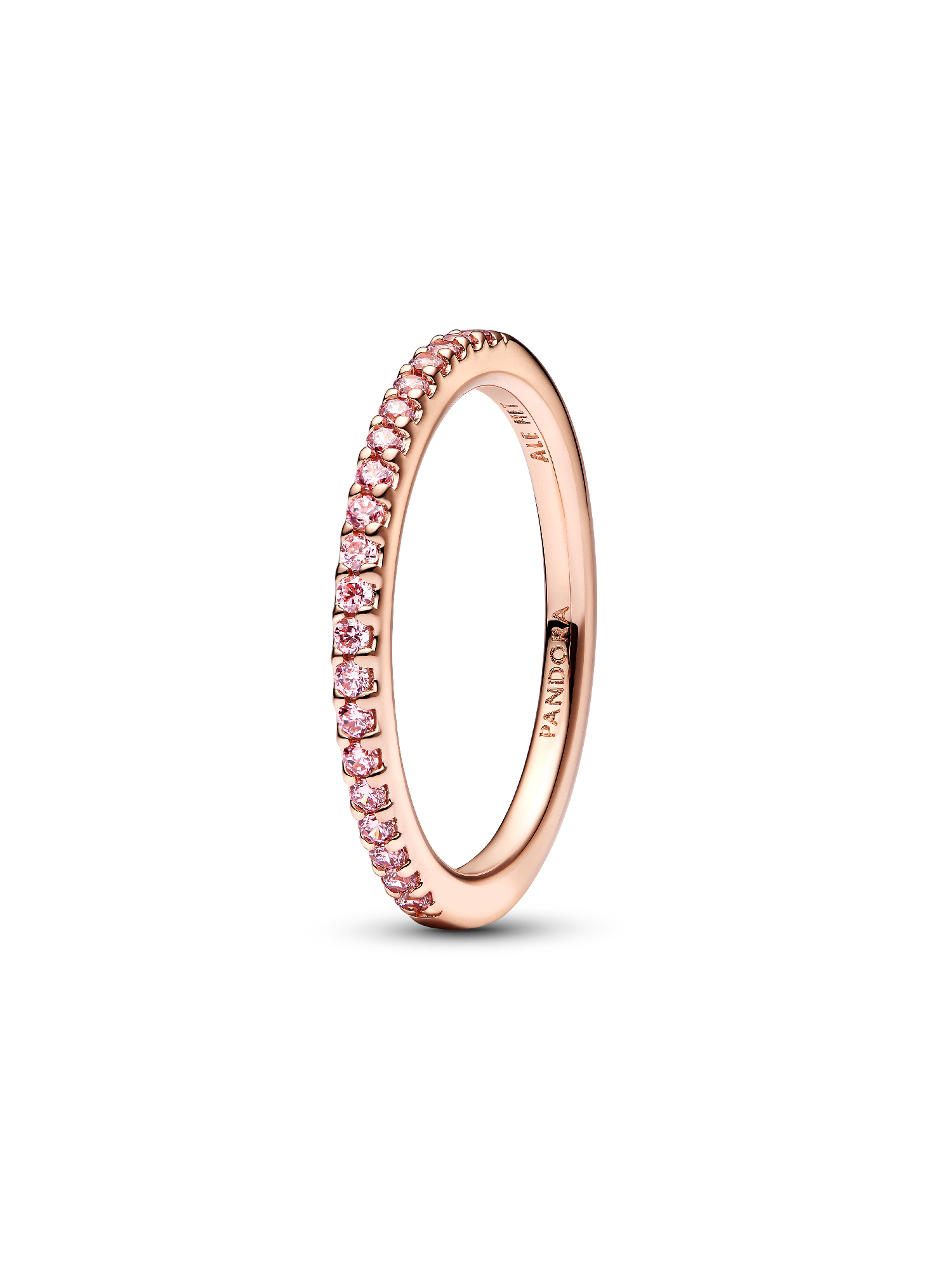 Sparkling Pink Band Ring | ローズゴールドプレーティング | パンドラ