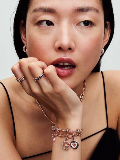 Pandora ME Pink Chakra Heart Mini Dangle Charm
