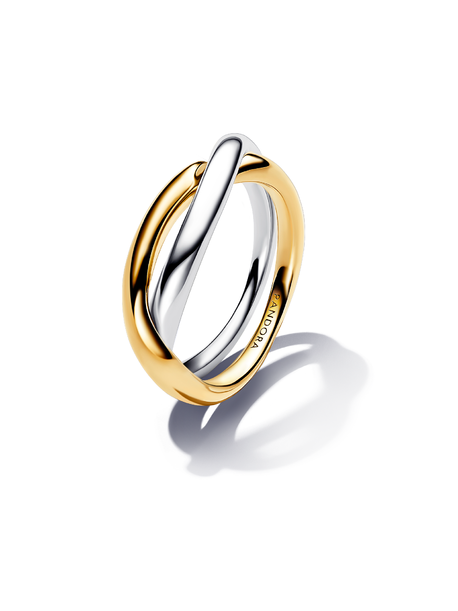 Two-tone Entwined Bands Ring | ツートーン | パンドラ'