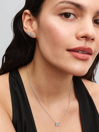 Embracing Halo Stud Earrings