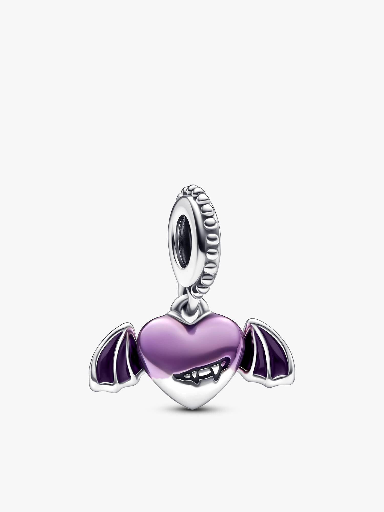 Vampire Winged Heart Dangle Charm