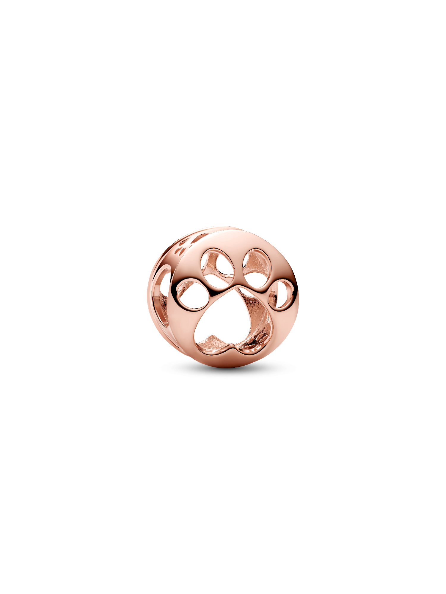 Openwork Paw Print Charm | ローズゴールドプレーティング | パンドラ'