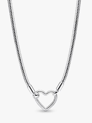 Heart Closure Snake Chain Necklace