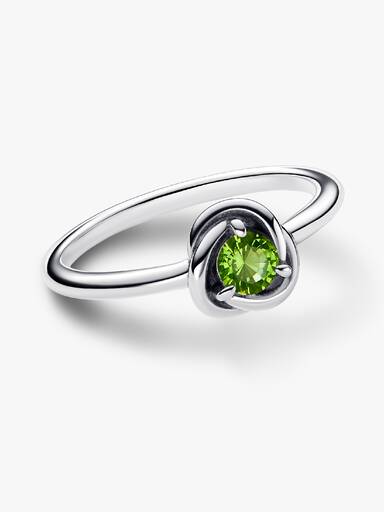 August Birthstone Eternity Circle Ring