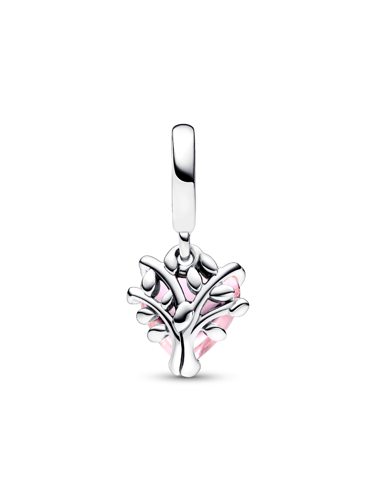 PANDORA ピンクハート&木チャーム Pink Family Tree & Heart Dangle Charm | スターリングシルバー