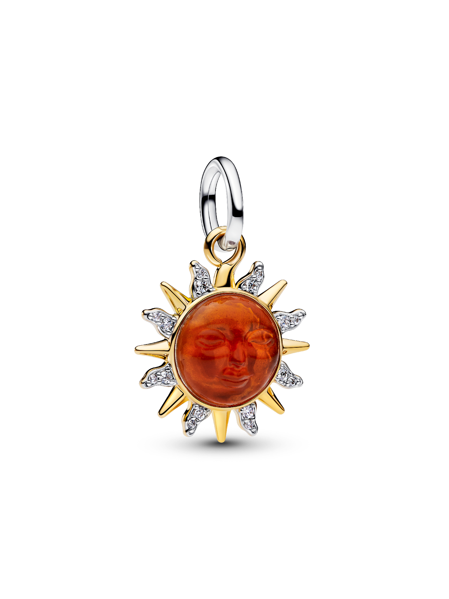 Swirling Sun Two-Tone Dangle Charm | ツートーン | パンドラ'