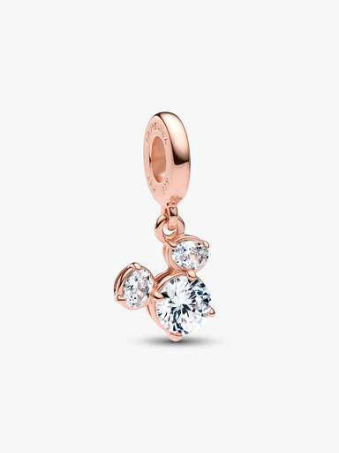 Disney Mickey Mouse Sparkling Head Silhouette Dangle Charm