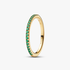 Sparkling Green Half-Eternity Band Ring Sparkling Green Half-Eternity Band Ring