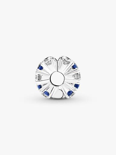 Clear & Blue Sparkling Clip Charm