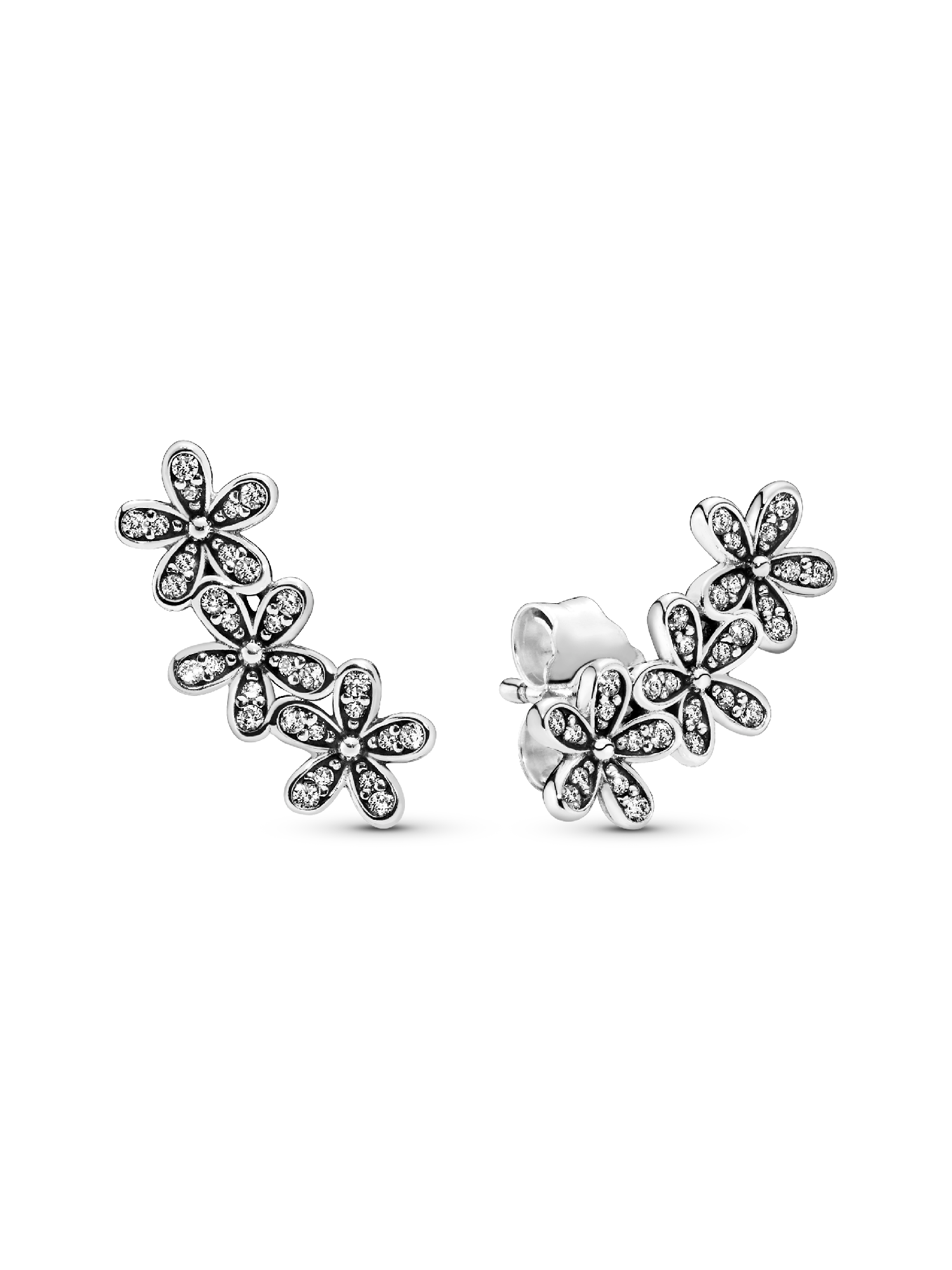 Daisy Flower Stud Earrings | スターリングシルバー | パンドラ