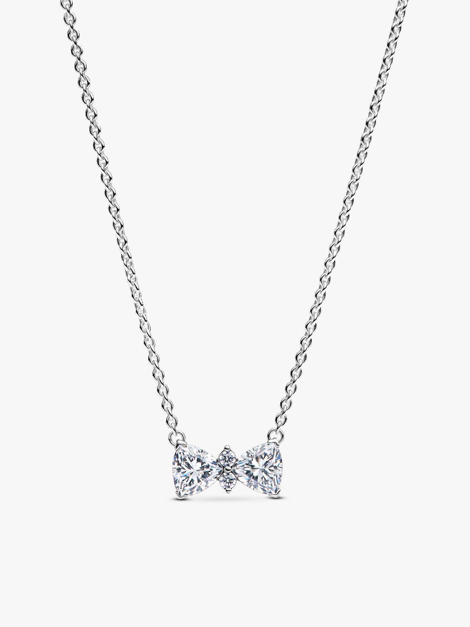 Sparkling Bow Necklace